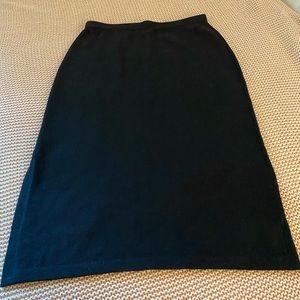 St John Caviar ankle length knit skirt size 12